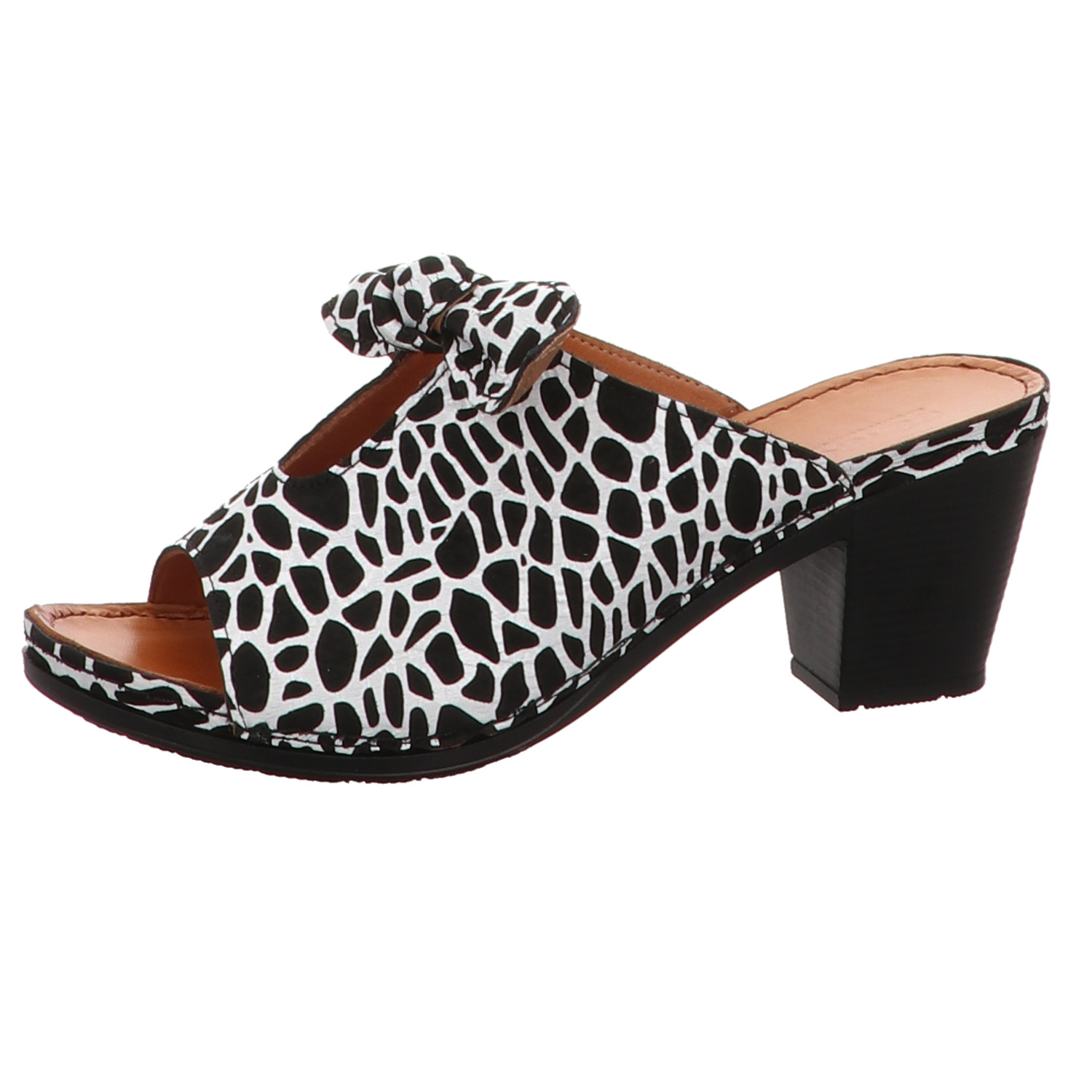 Gemini Pantolette schwarz weiß schwarz