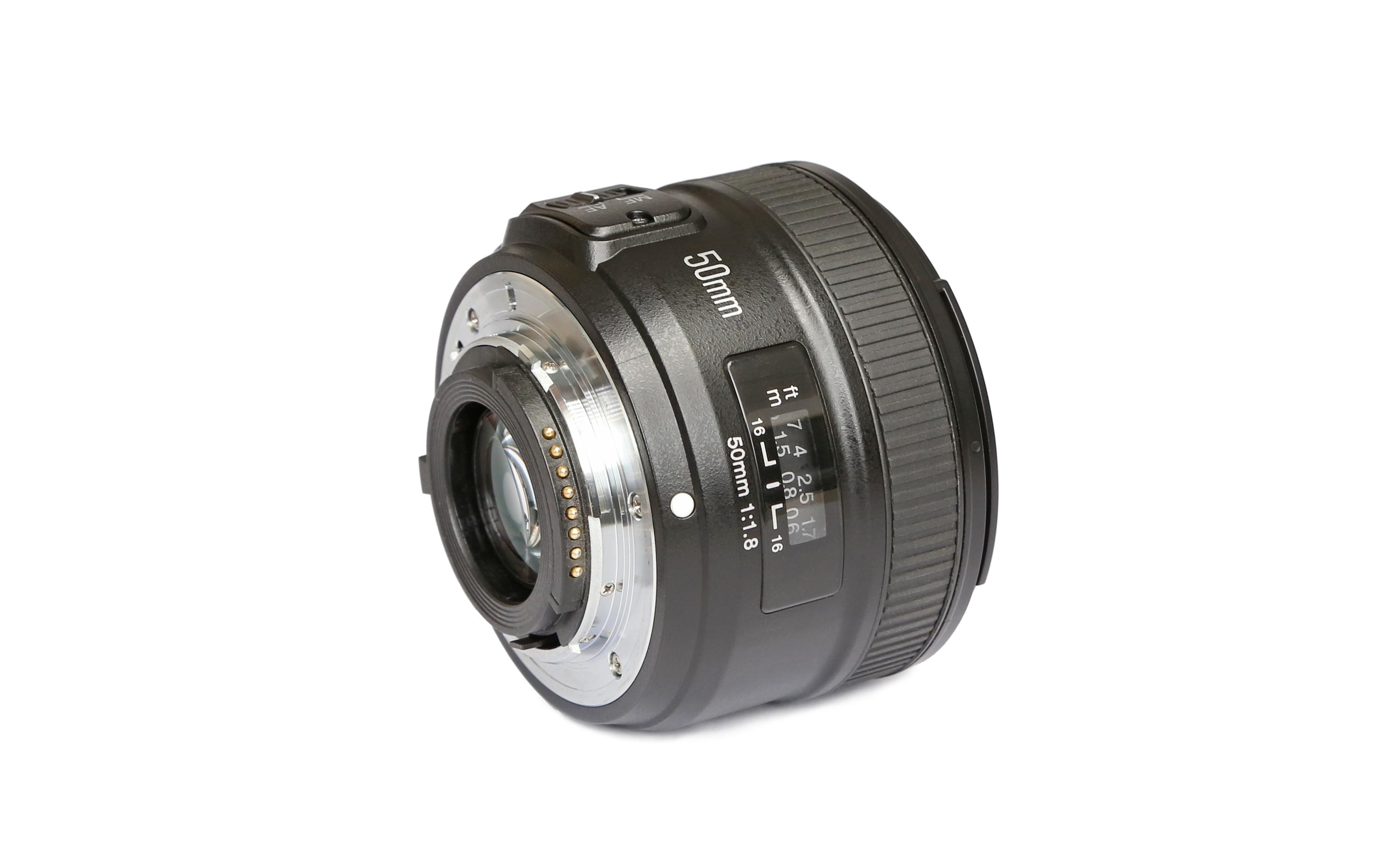 Festbrennweite YN 50mm F/1.8 – Nikon F<br>Kompaktes Objektiv mit normaler Brennweite