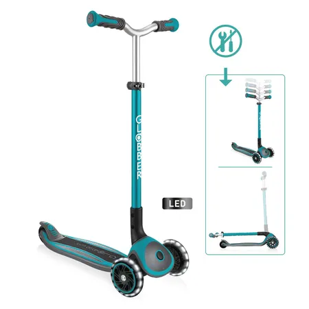 Authentic Sports Globber Master lights, blau/grün