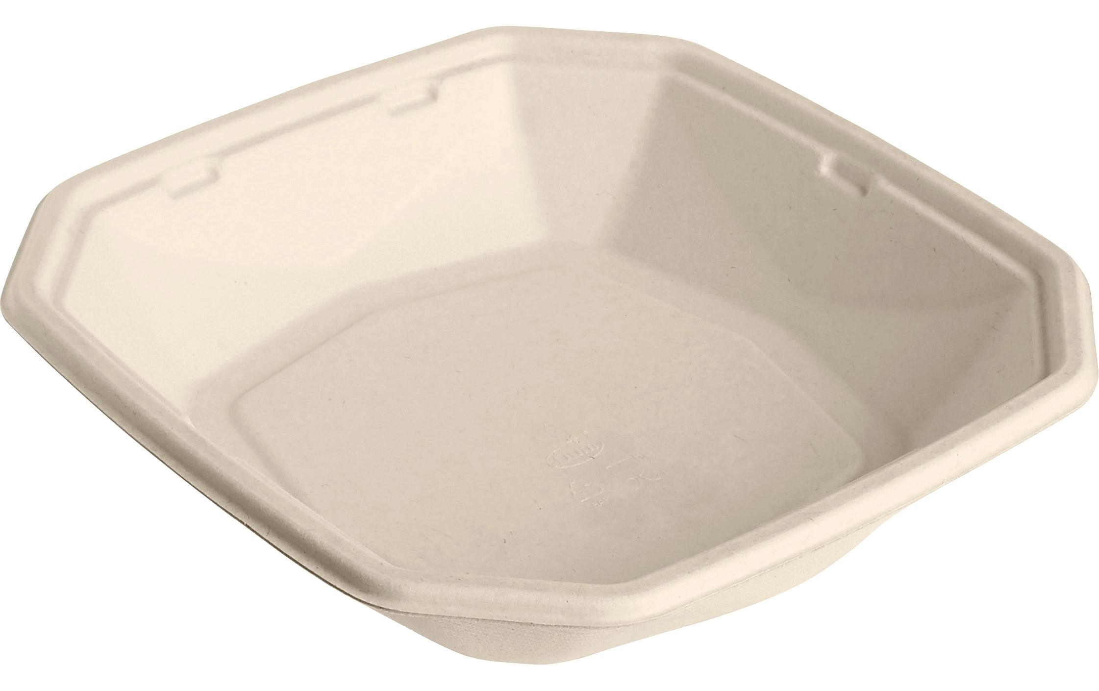 Einweg-Schale 1000 ml Braun 400 Stk/Krt (8 x 50 Stk)Octabagasse-Schalen
