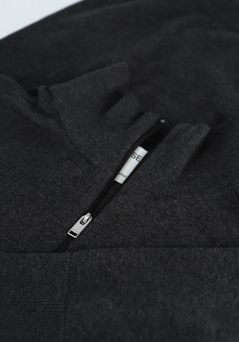 SELECTED HOMME antraciet selected homme trui slhberg half zip cardigan b
