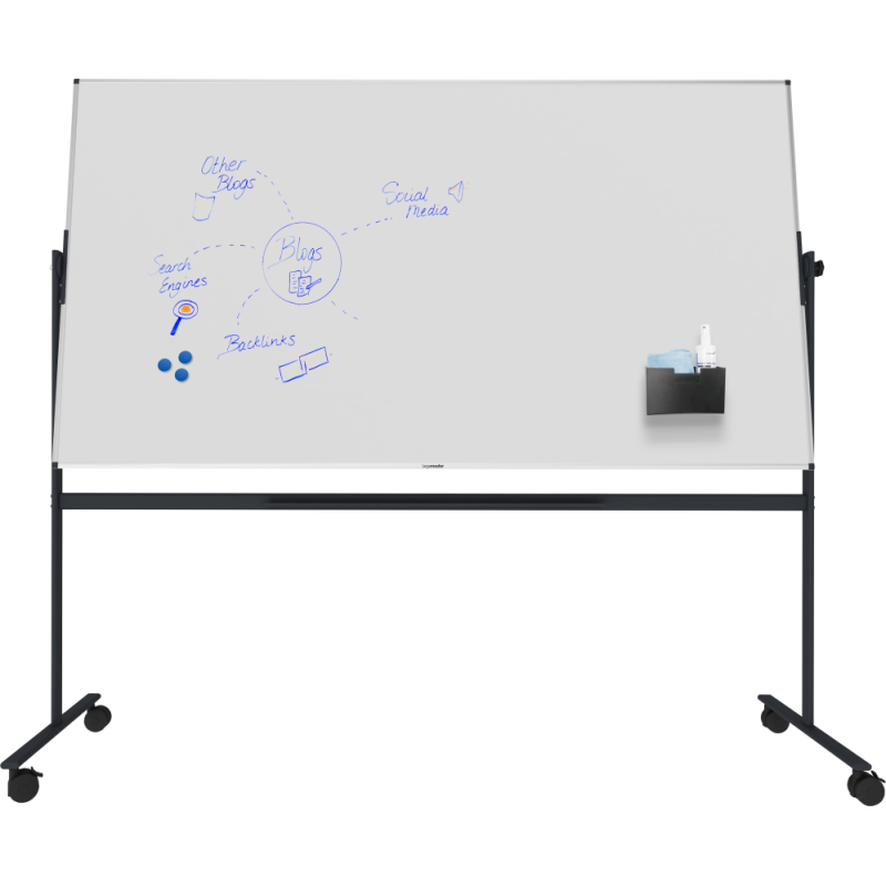 Tableau blanc rotatif émaillé UNITE PLUS 120x220cm - Legamaster