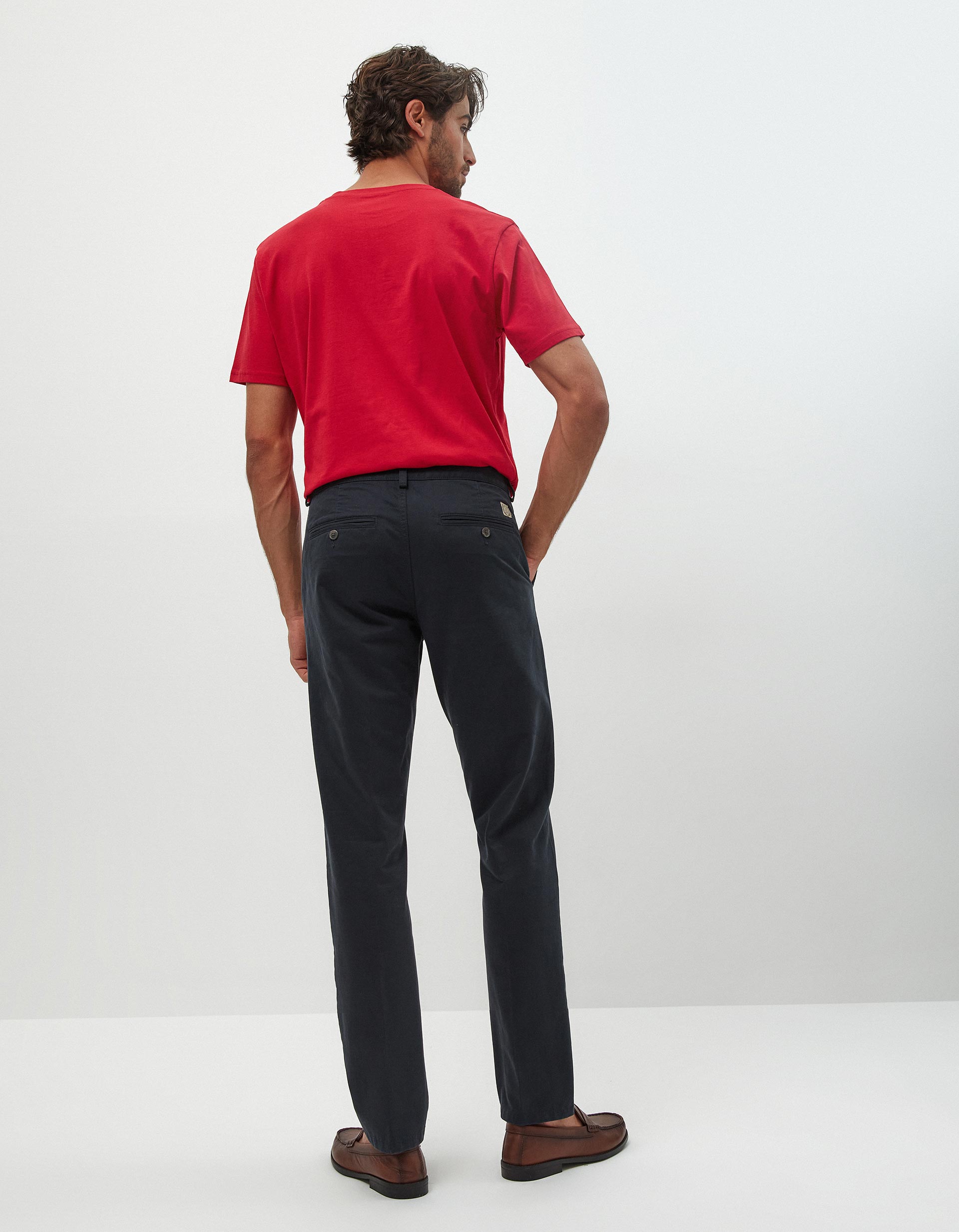 Calças Chino Premium 'Slim fit', Homem, Azul Escuro