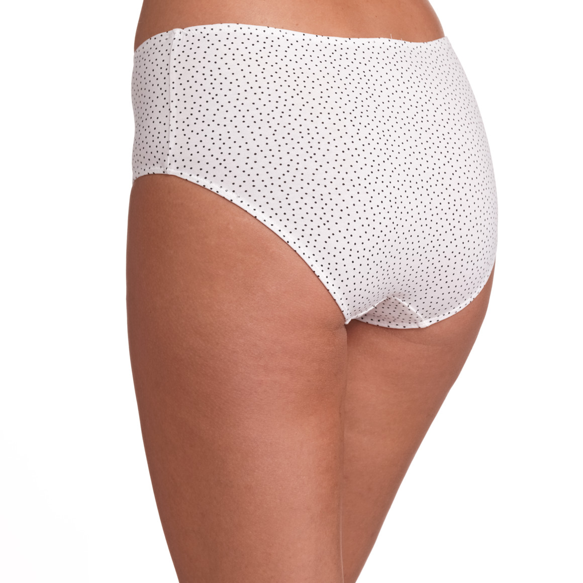 Gina Benotti 4 Damen Pantys mit Bio-Baumwolle weiss / schwarz