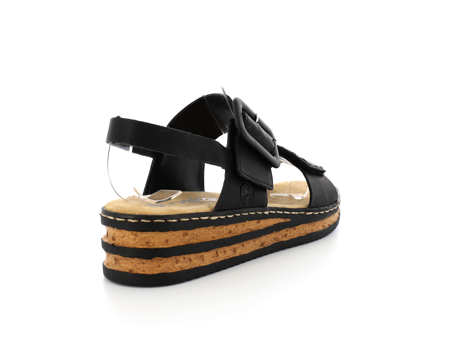 Rieker-62950 Cuir Noir