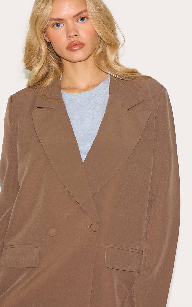 Champignon Blazer Oversize Coupe Boxy À Double Boutonnage