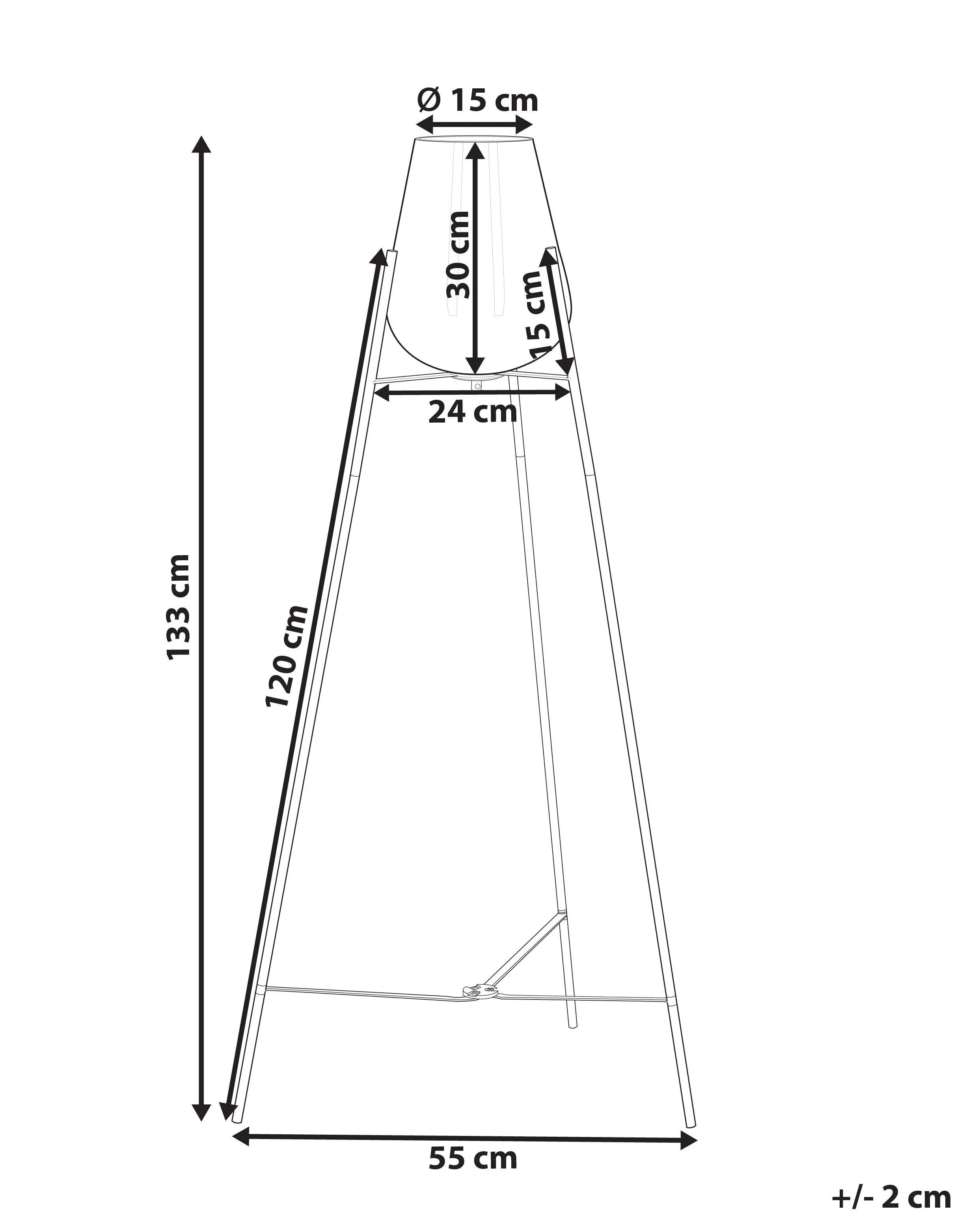 Staande lamp MENA Metaal Goud