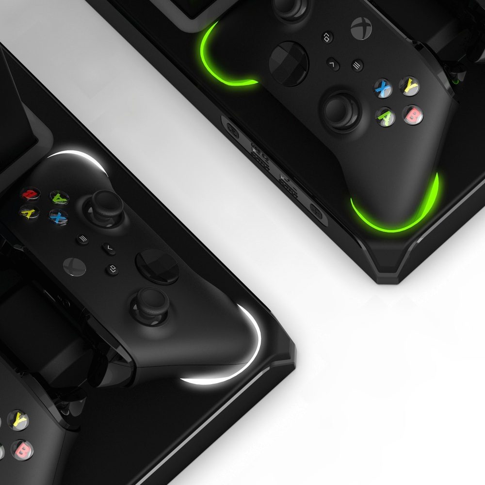 iMP Tech Xbox Series X|S DLX+LED Multifunktions-Ladestation mit 2 Akkus