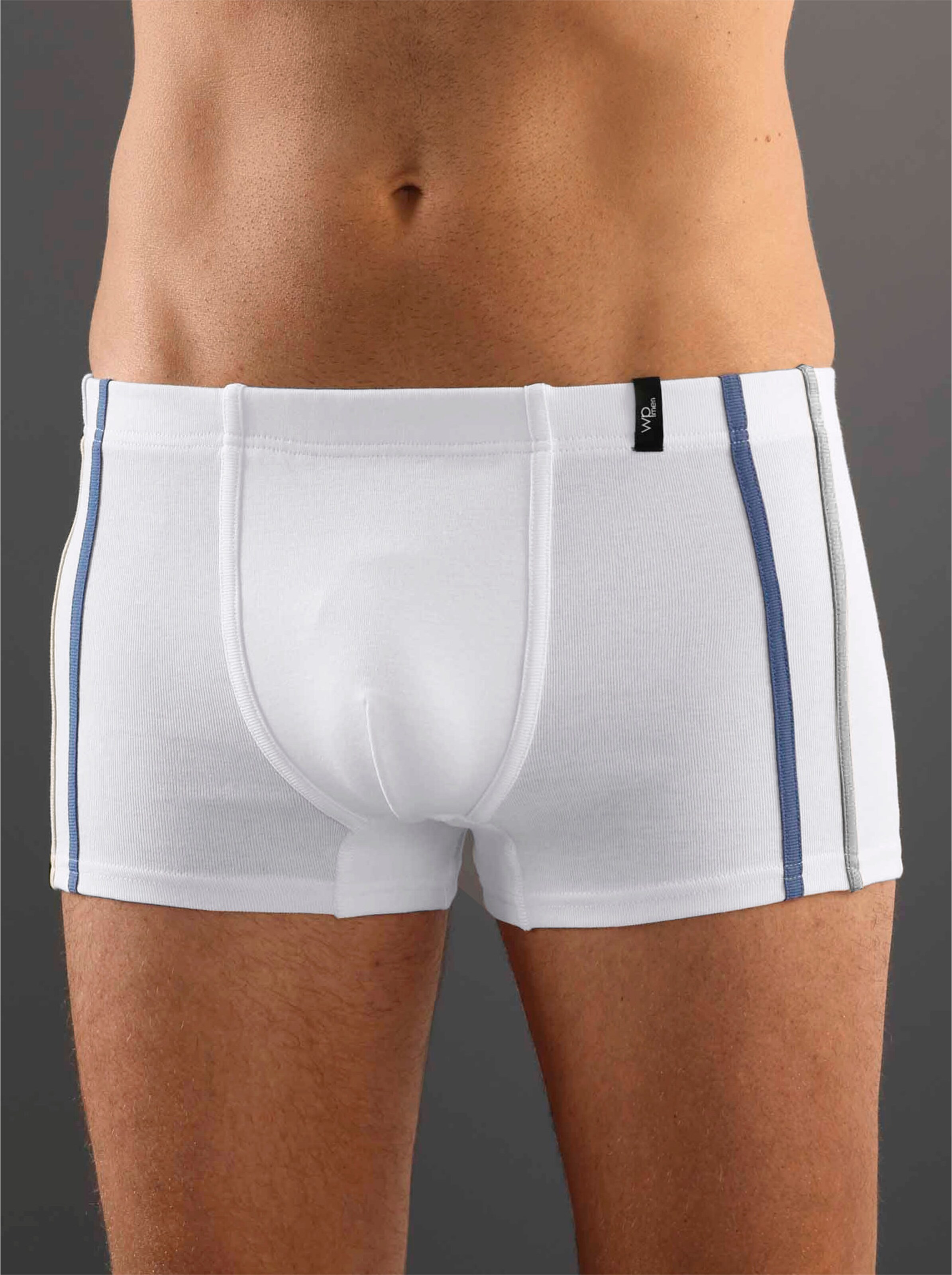 wäschepur men Hose kurz in weiß