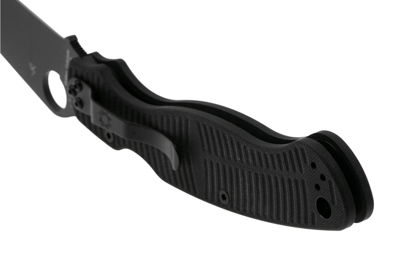 Spyderco Military 2 Salt Black DLC CPM MagnaCut C36GMCBKP2 Black G10 zakmes