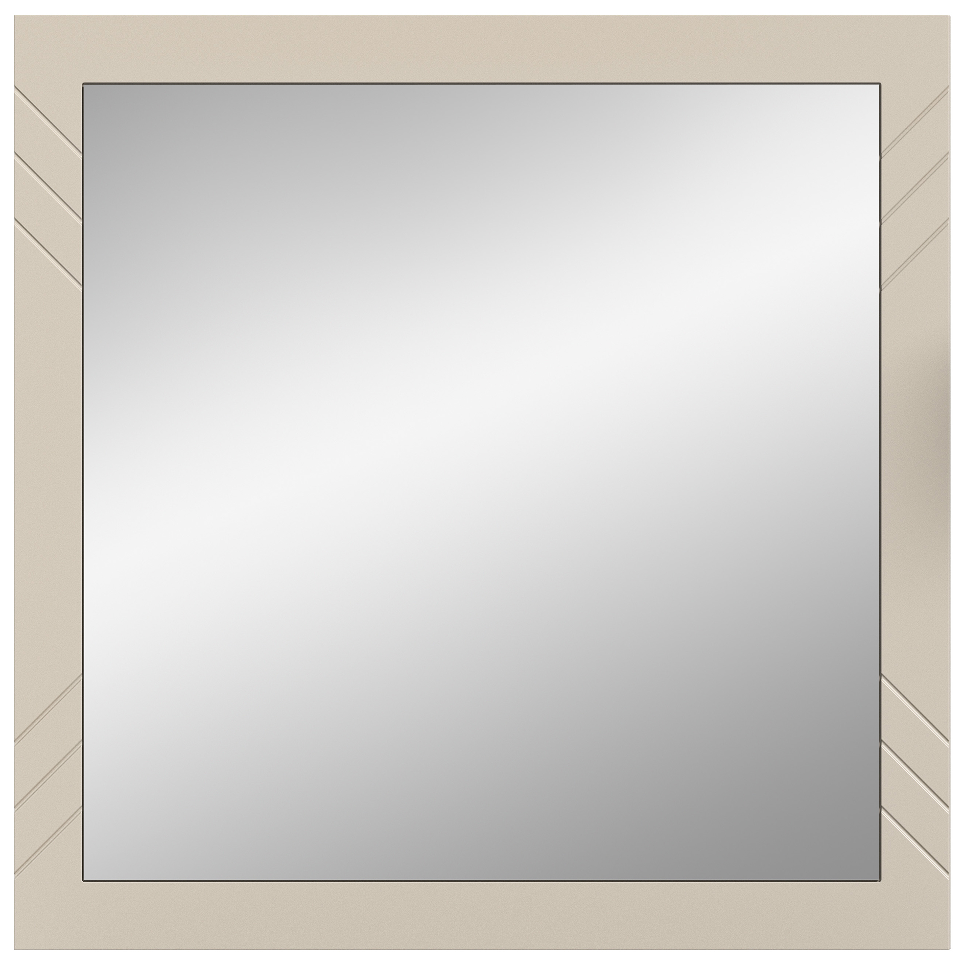 Spiegel NOTES - sandbeige matt - 80 cm