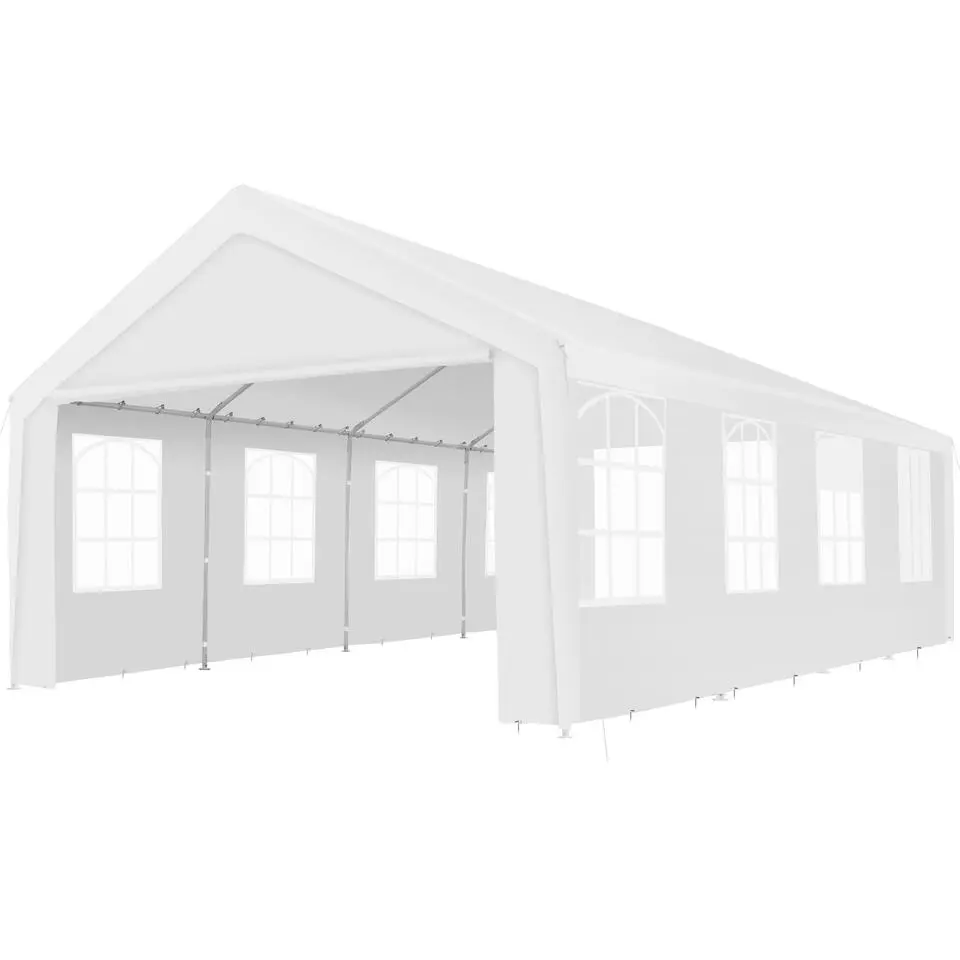 tectake Partytent Mammut 8x4m met plug-in systeem, stevig en waterafstotend