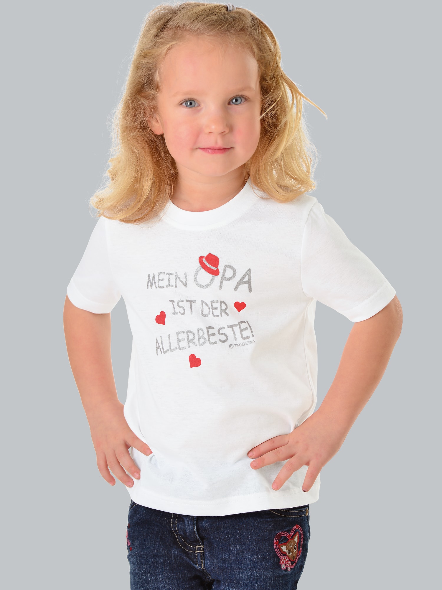T-Shirt Opas Liebling Weiss
