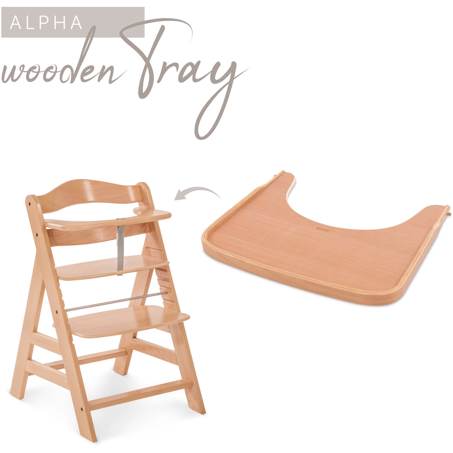 hauck Alpha Wooden Tray Natur