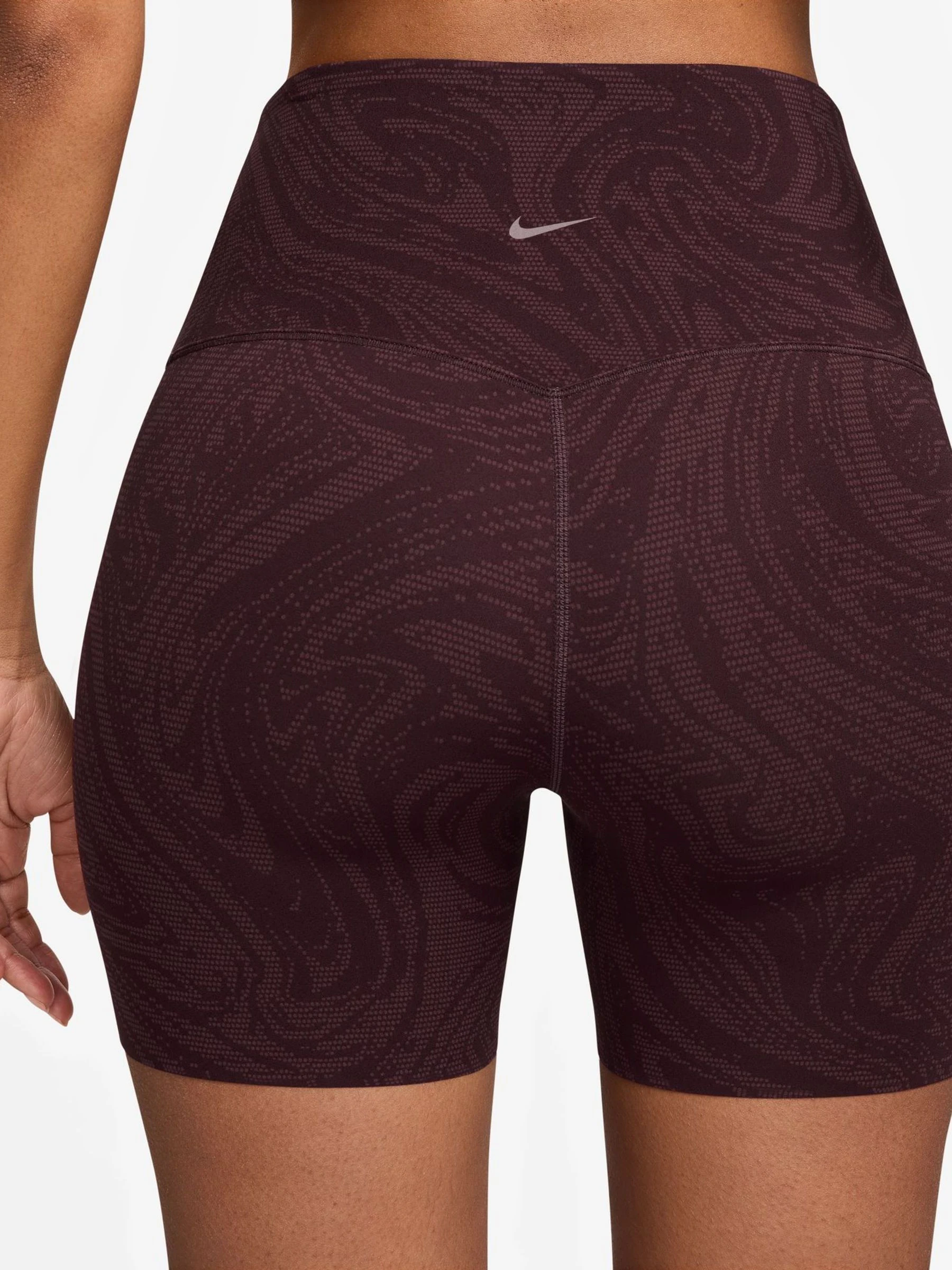 Nike Zenvy Gentle Support High Waisted 5 Inch Printed Biker Shorts