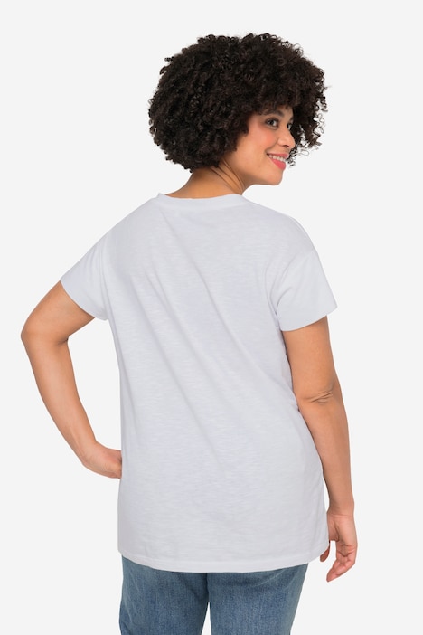 T-Shirt, Flamingo, Rundhals, Halbarm