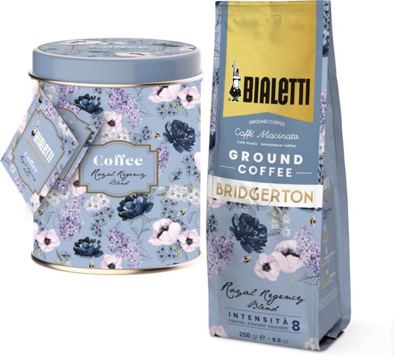Bialetti Cadeauset 2 Stuks Blikje en Koffie Bridgerton - 1 set