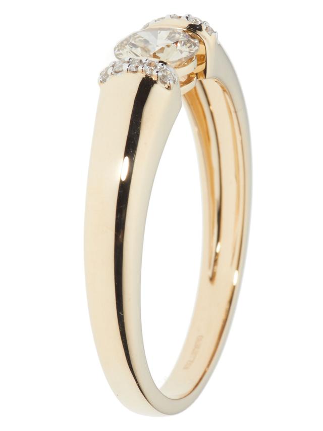 Spann-Ring, 11 Brillanten, 0,50 ct.