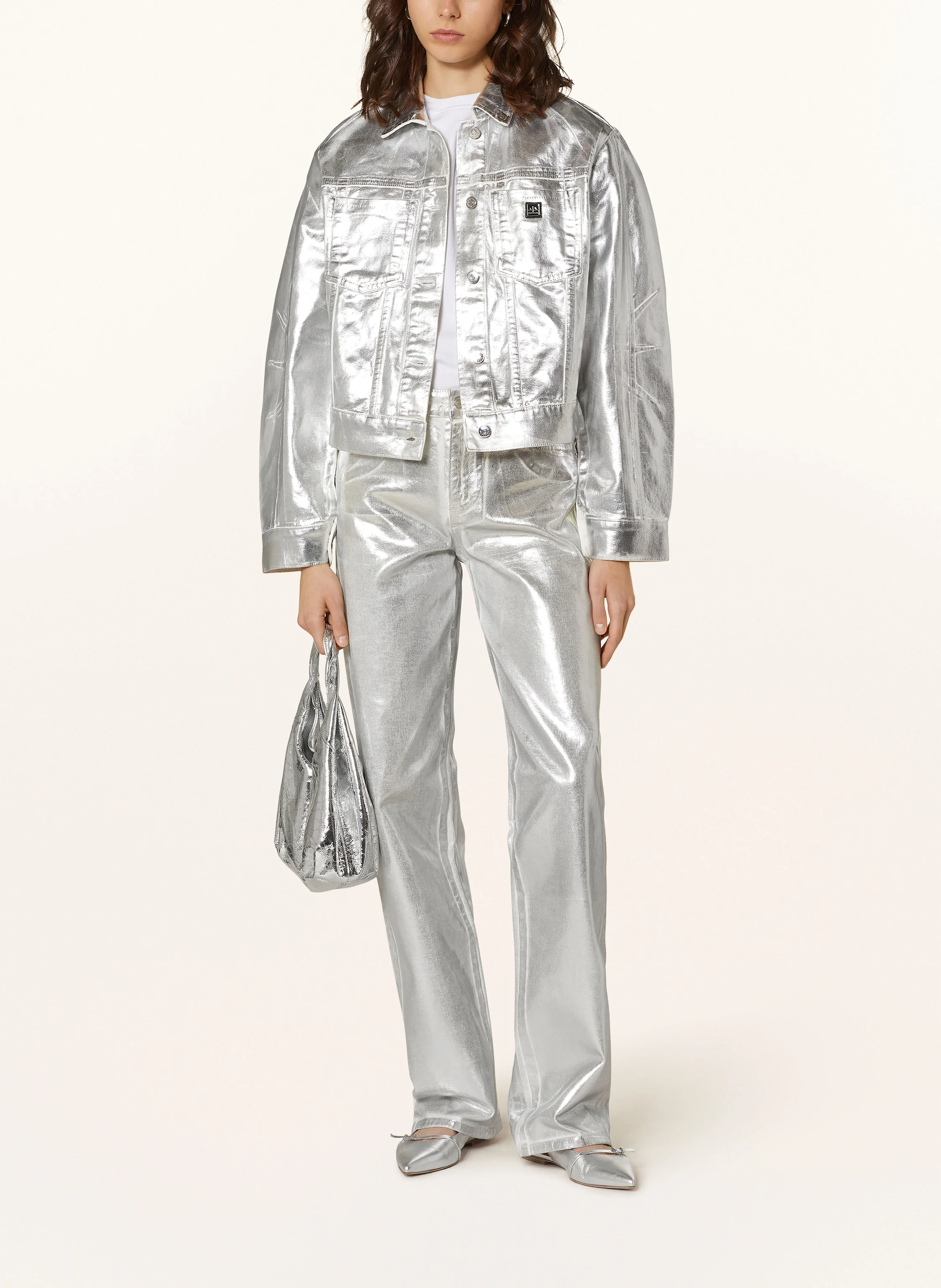 ARMANI EXCHANGE Jeans mit Glanzgarn