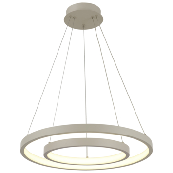 KARWEI hanglamp June 3-step dim beige 38W Ø55cm