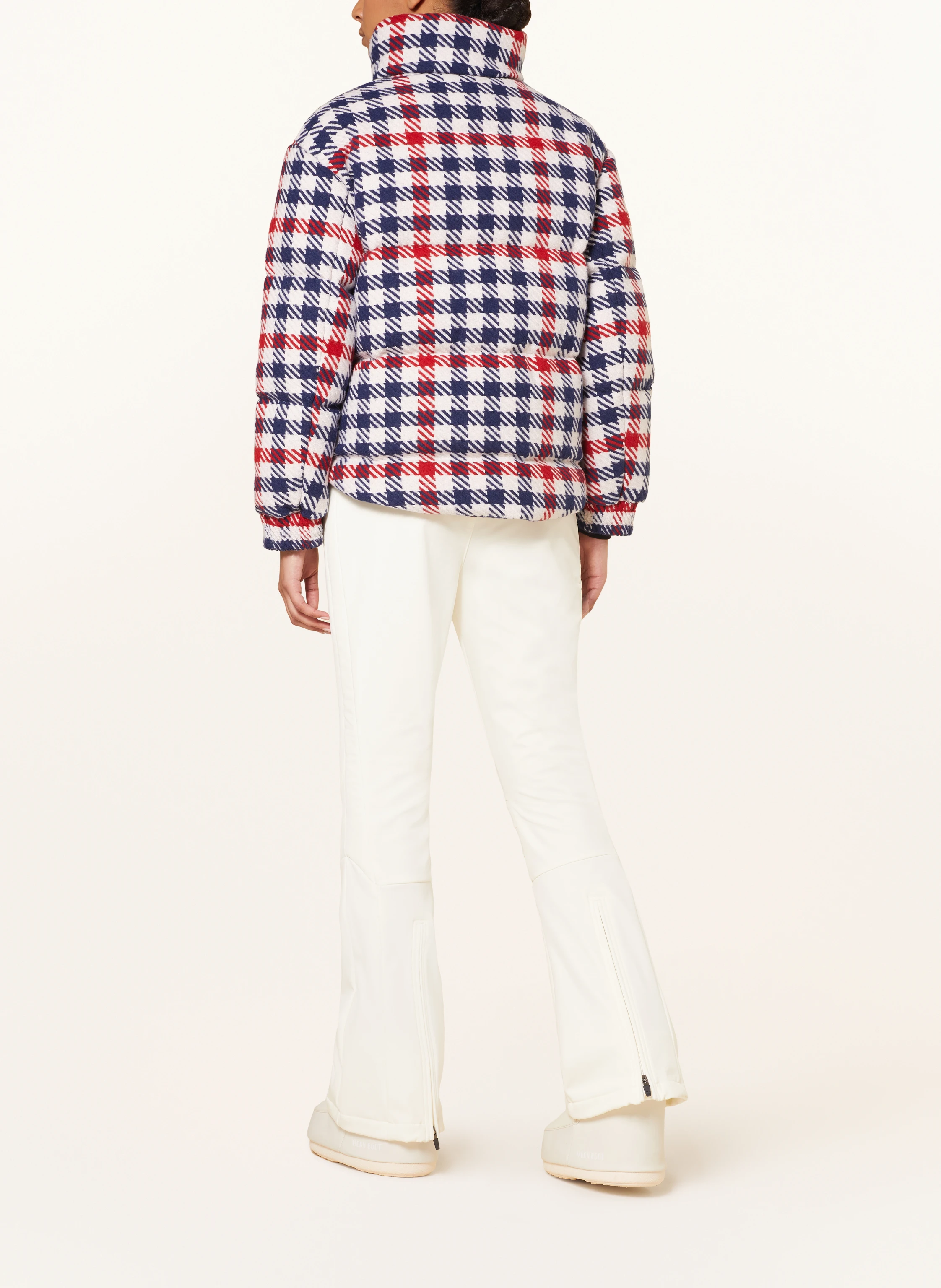 PERFECT MOMENT Daunen-Skijacke STAR GINGHAM