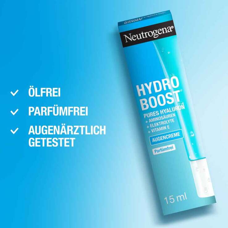 Neutrogena Hydro Boost belebendes Augen Creme Gel, 15 ml