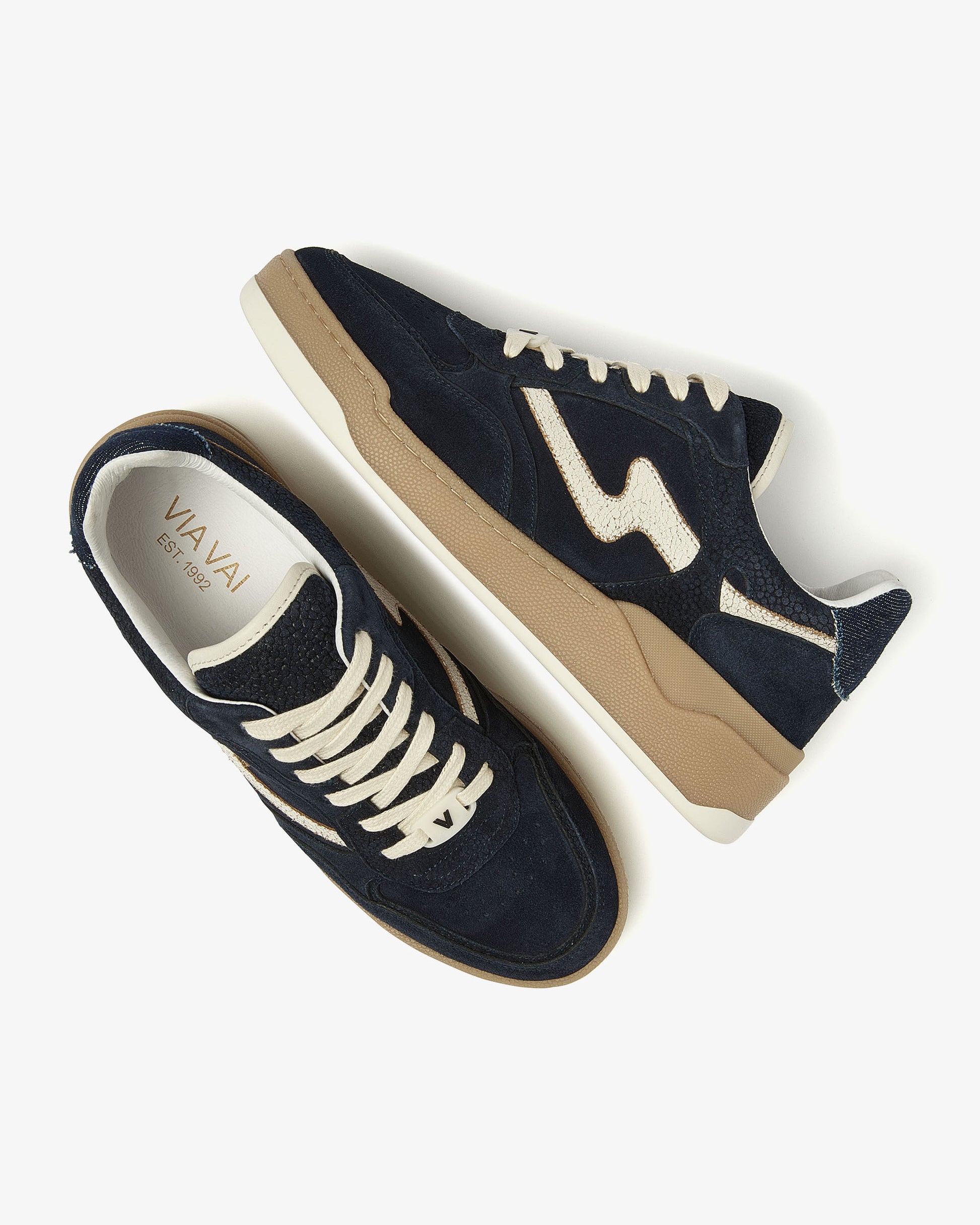 VIA VAI blauwe dames sneakers Sam Levi