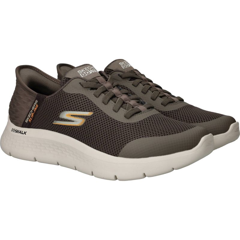 Skechers Slip-Ins Go Walk Flex Sneakers Bruin Heren