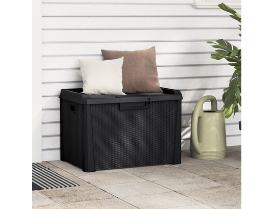 VIDAXL - Coffre Boîte de rangement de jardin anthracite 125 l pp