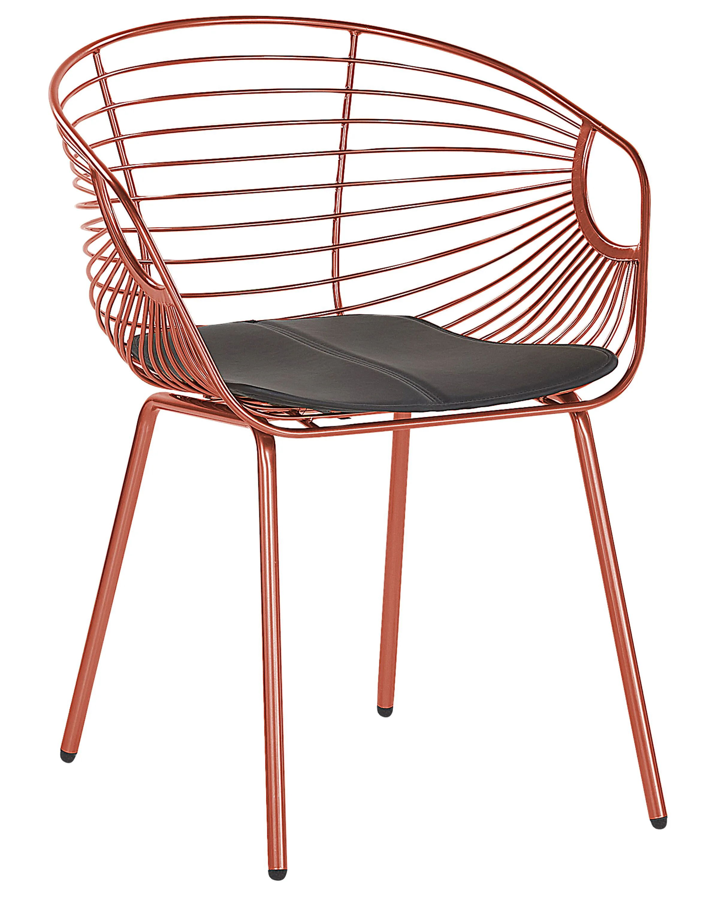 Set van 2 eetkamerstoelen HOBACK Metaal Koper