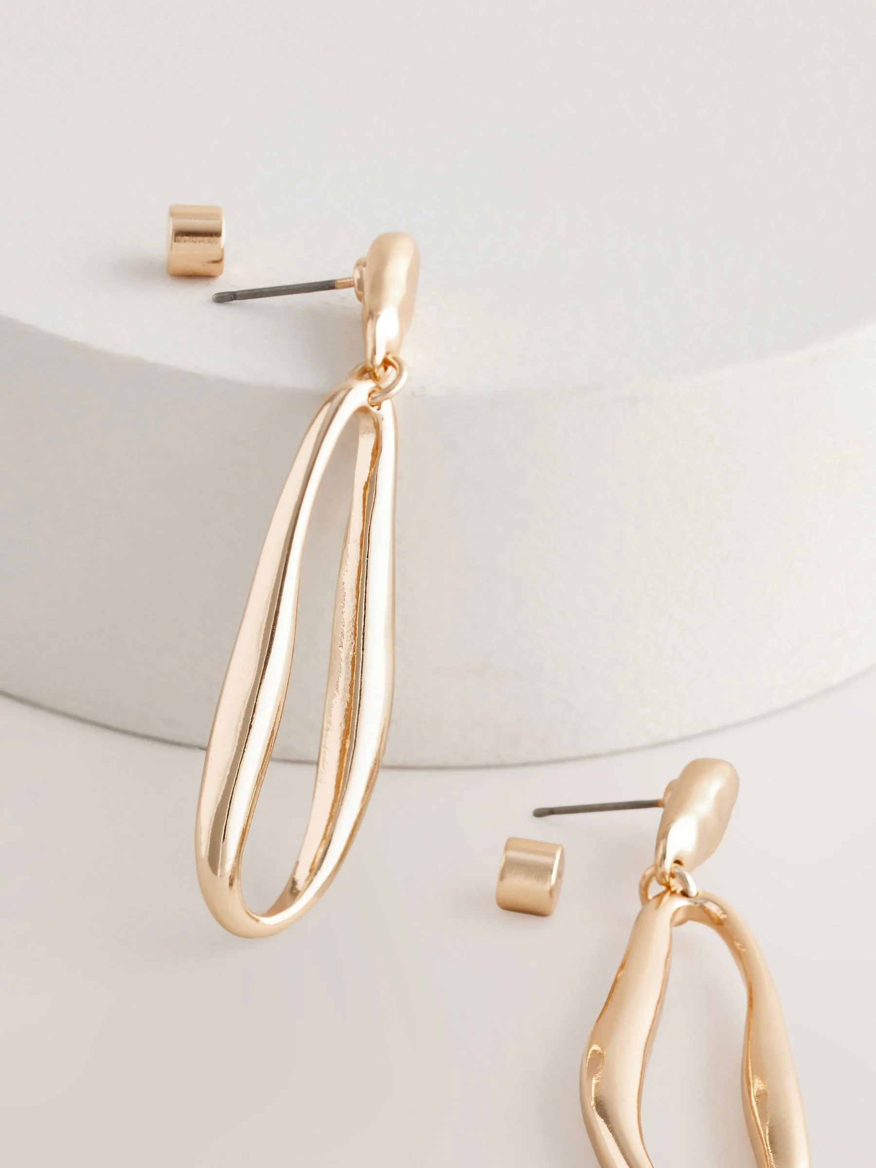 Goudkleurig - Molten Drop Earrings