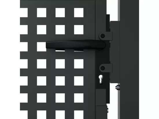 Portail de jardin anthracite 105x150 cm acier