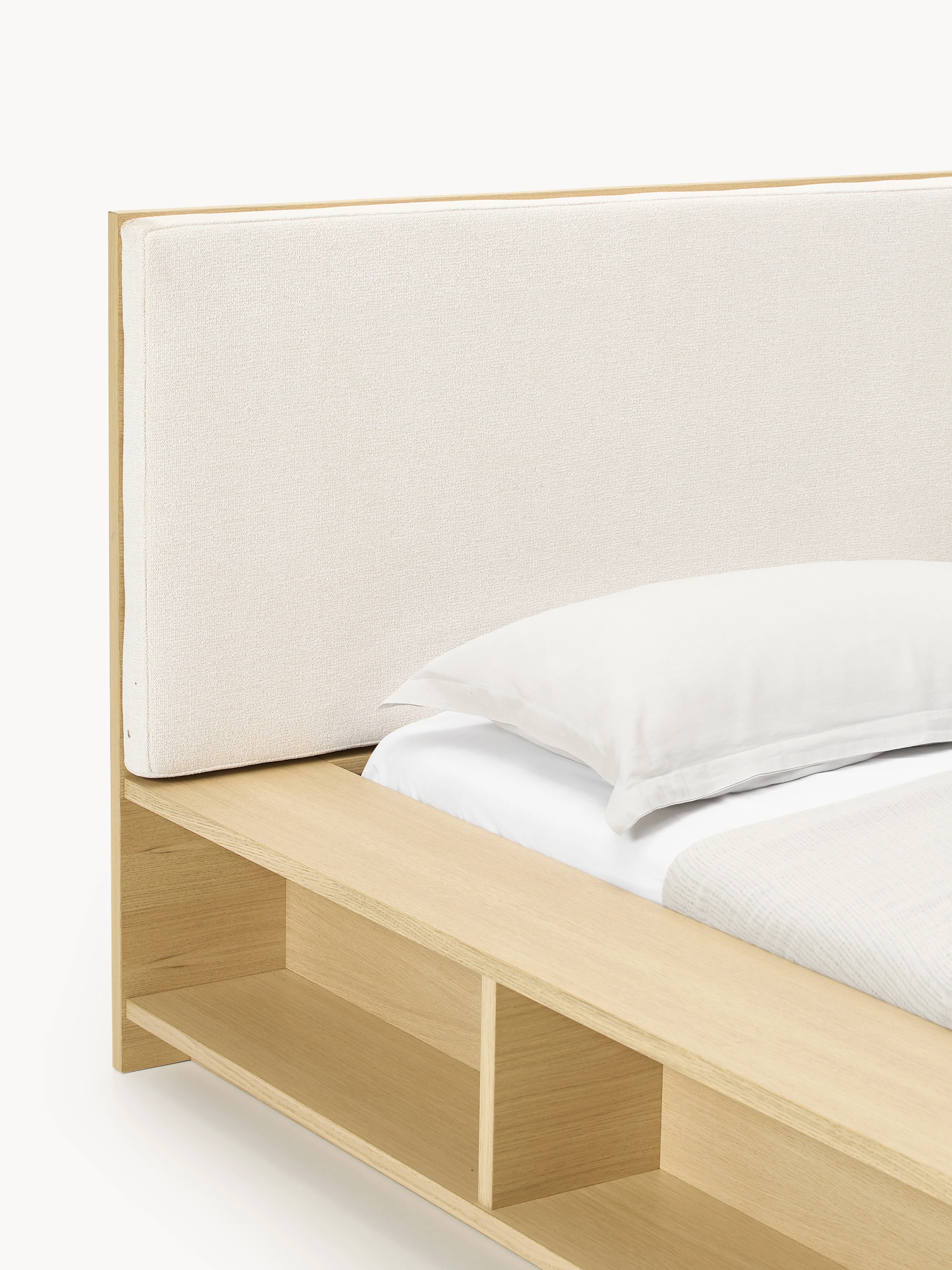 Houten bed Clark met bank en zijplanken