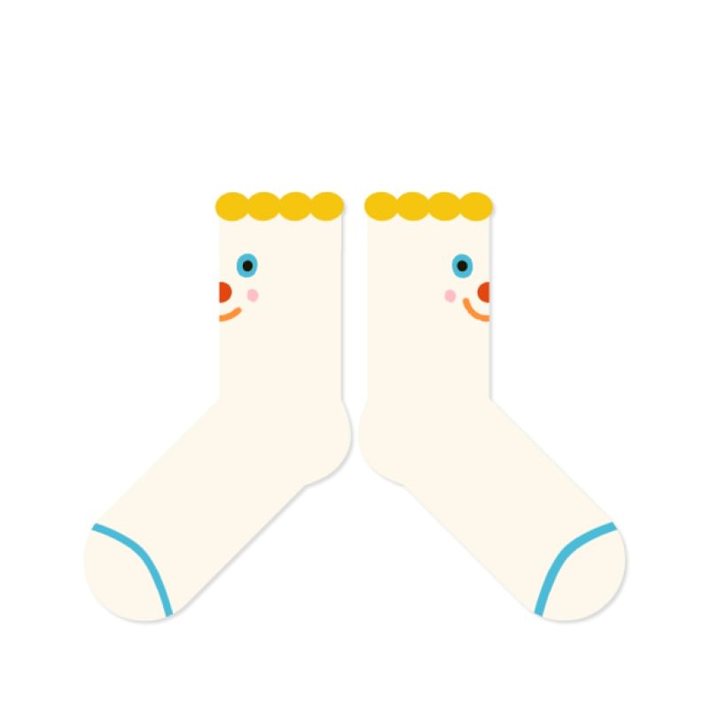 Lychee - Cartoonpatroon sokken