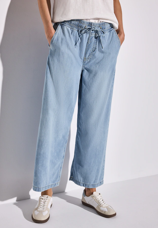 STREET ONE Weite Jeans , mit elastischem Bund und Tunnelzug