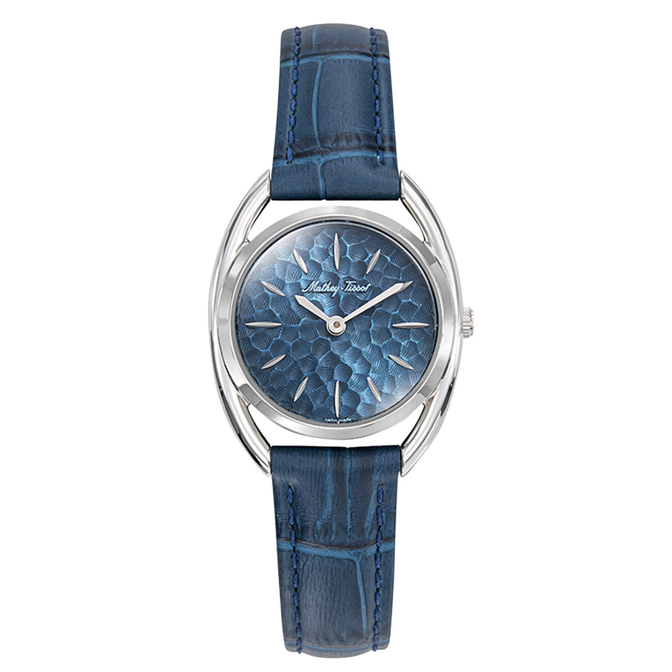 Mathey-Tissot Montre Femme Quartz en Cuir Saphira bleue
