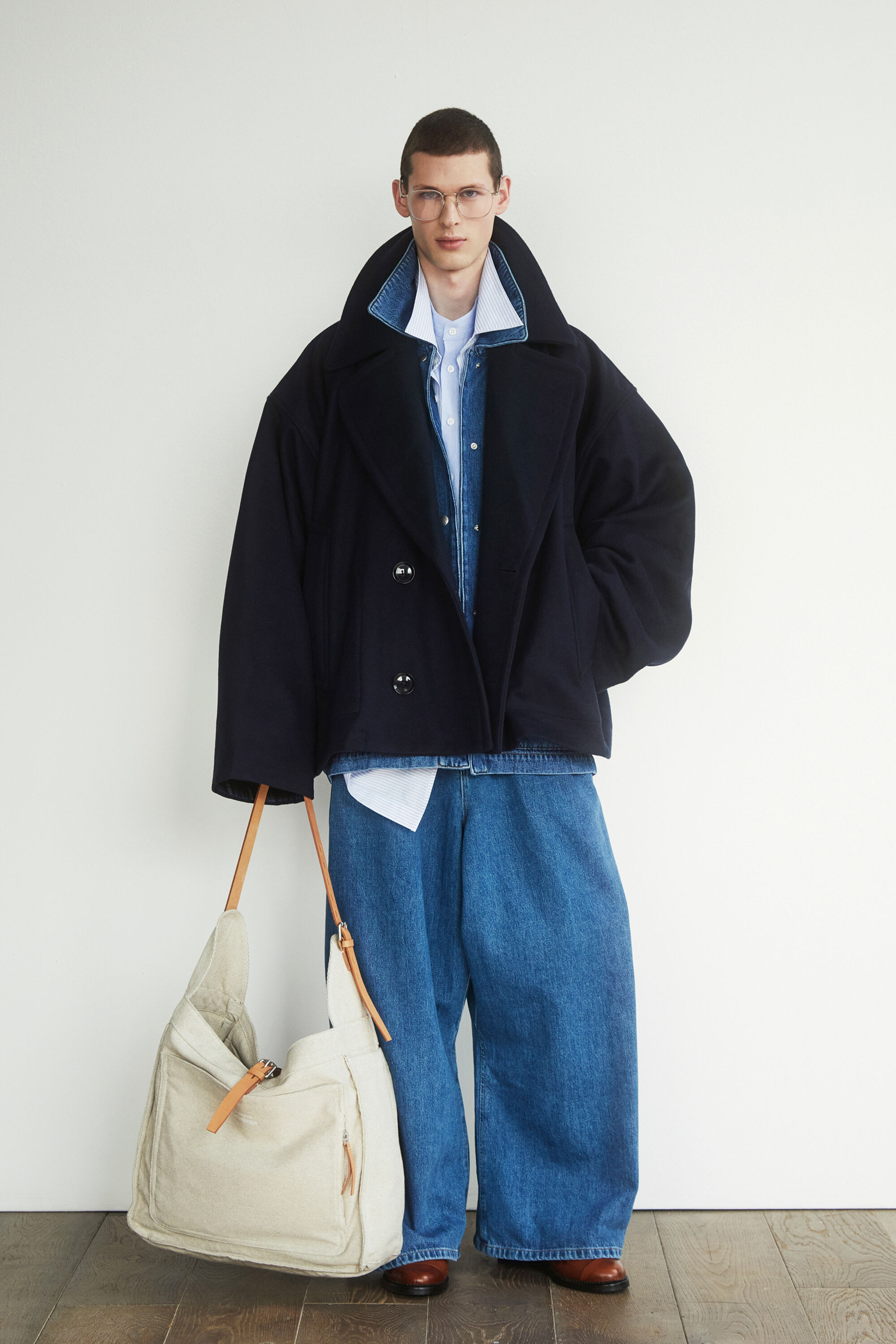Calça jeans Hed Mayner de perna super larga