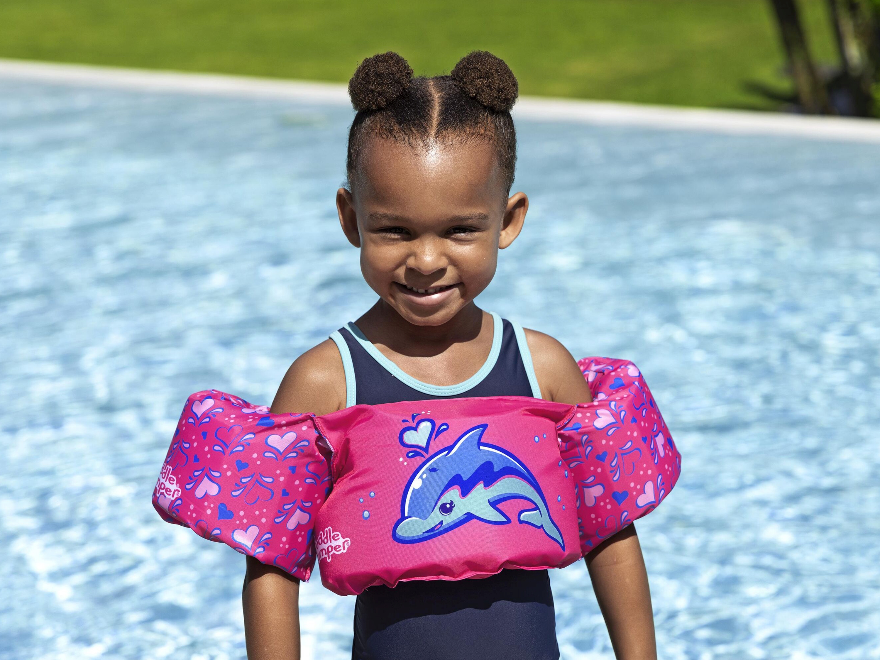 Schwimmhilfe für Kinder Puddle Jumper Delfin 15 - 30 kg