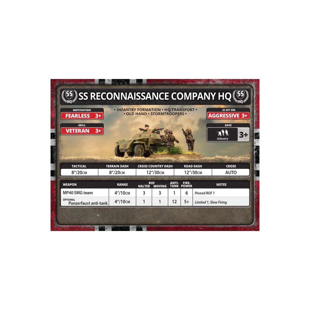Flames of War - SS Reconaissance Company HQ