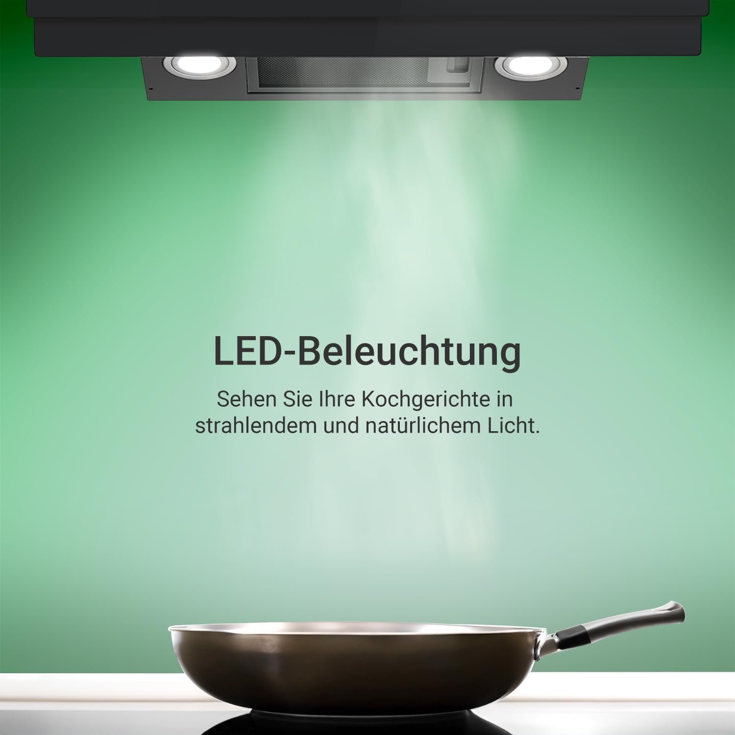 KKT KOLBE A+++ Dunstabzugshaube 90 cm 782 cbm/h | Umluft | Abluft | Kopffrei | Wandhaube | Schräghaube | Schwarz | Glas | Nachlaufautomatik | SensorTouch | LED-Beleuchtung | SOLO9005S