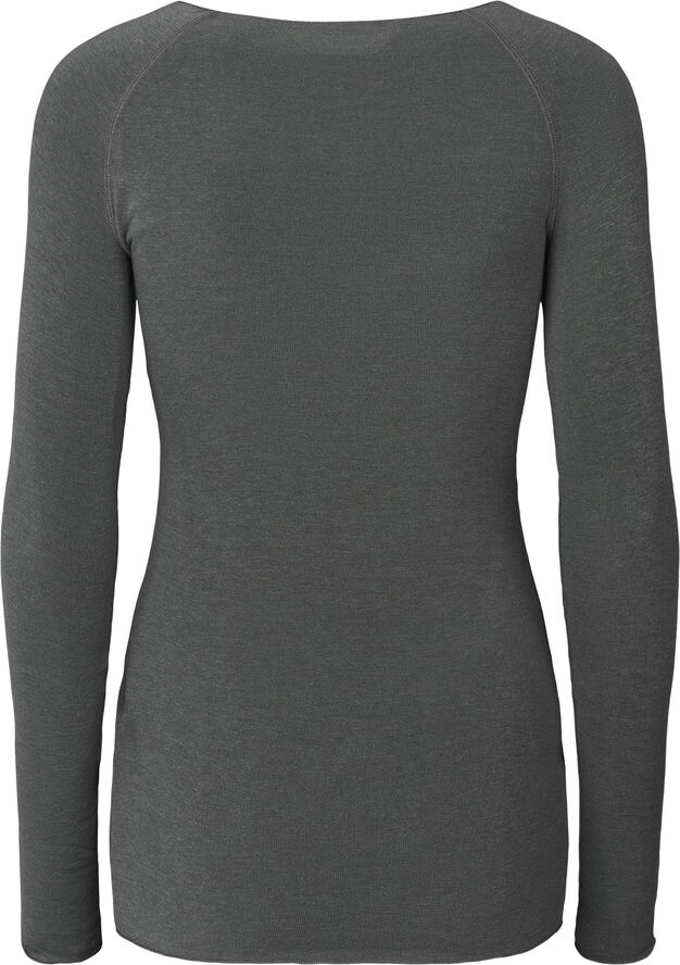 Gai&Lisva Amalie L/S Wool Top Metal grey