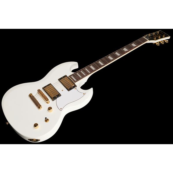 Harley Benton DC-Custom II White Bundle