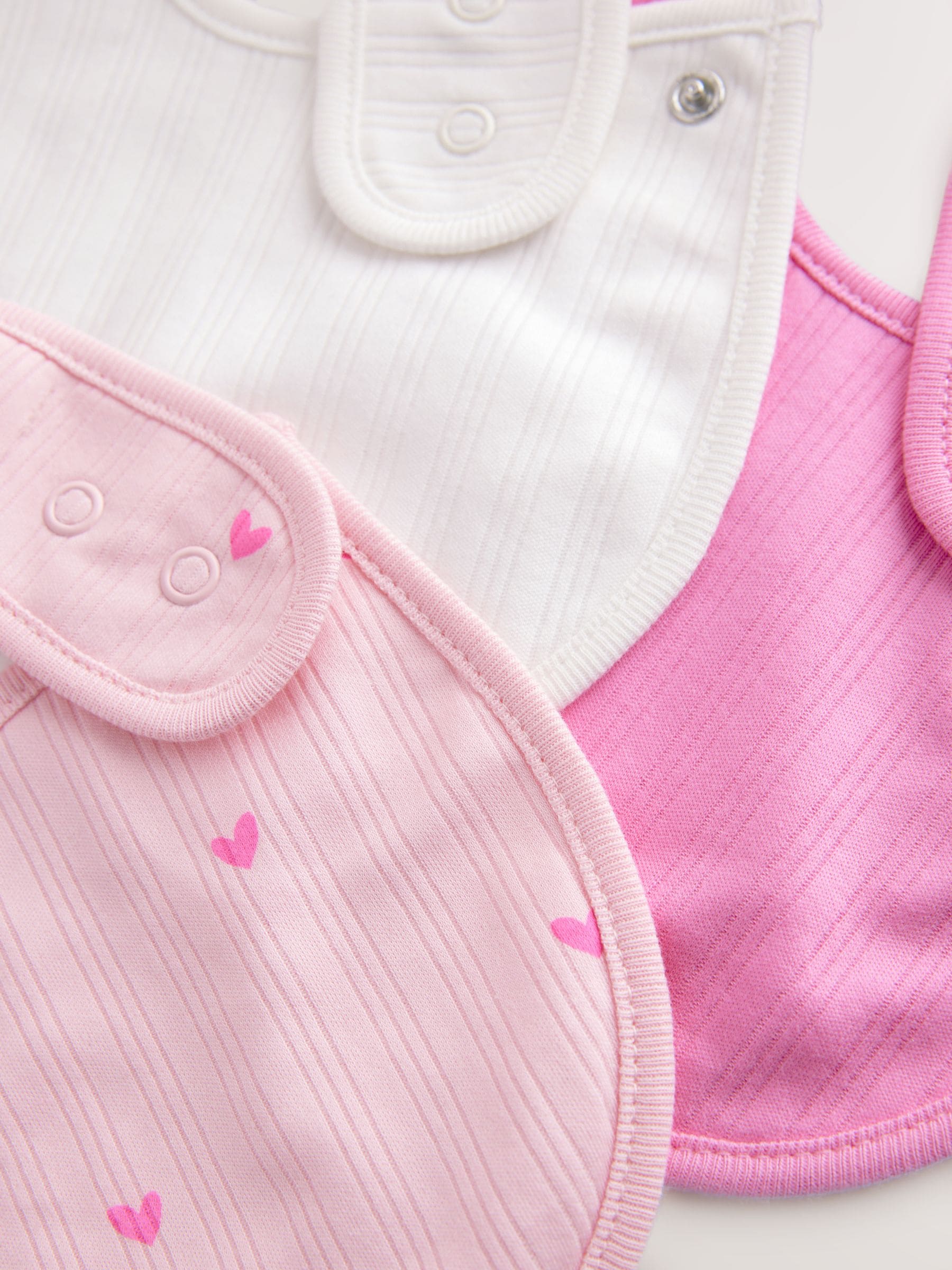 Roze - 3 Babyslabbetjes