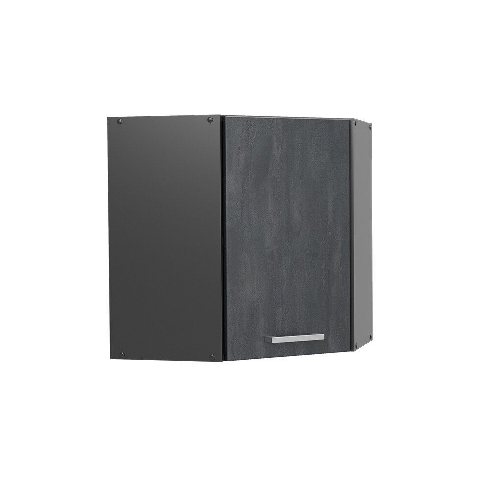 Vicco Eckhängeschrank R-Line Schwarz Beton Anthrazit 57 cm