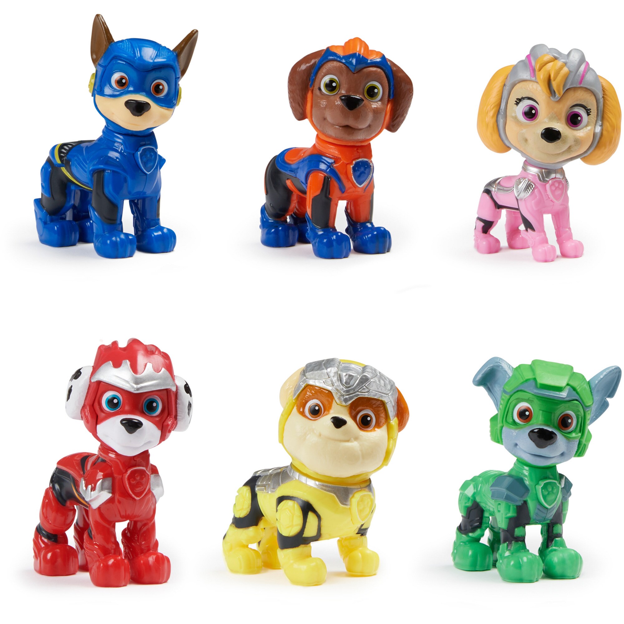 Spin Master Spielfigur Paw Patrol: Der Mighty Kinofilm, Geschenkset mit 6 Superhelden-Spielfiguren