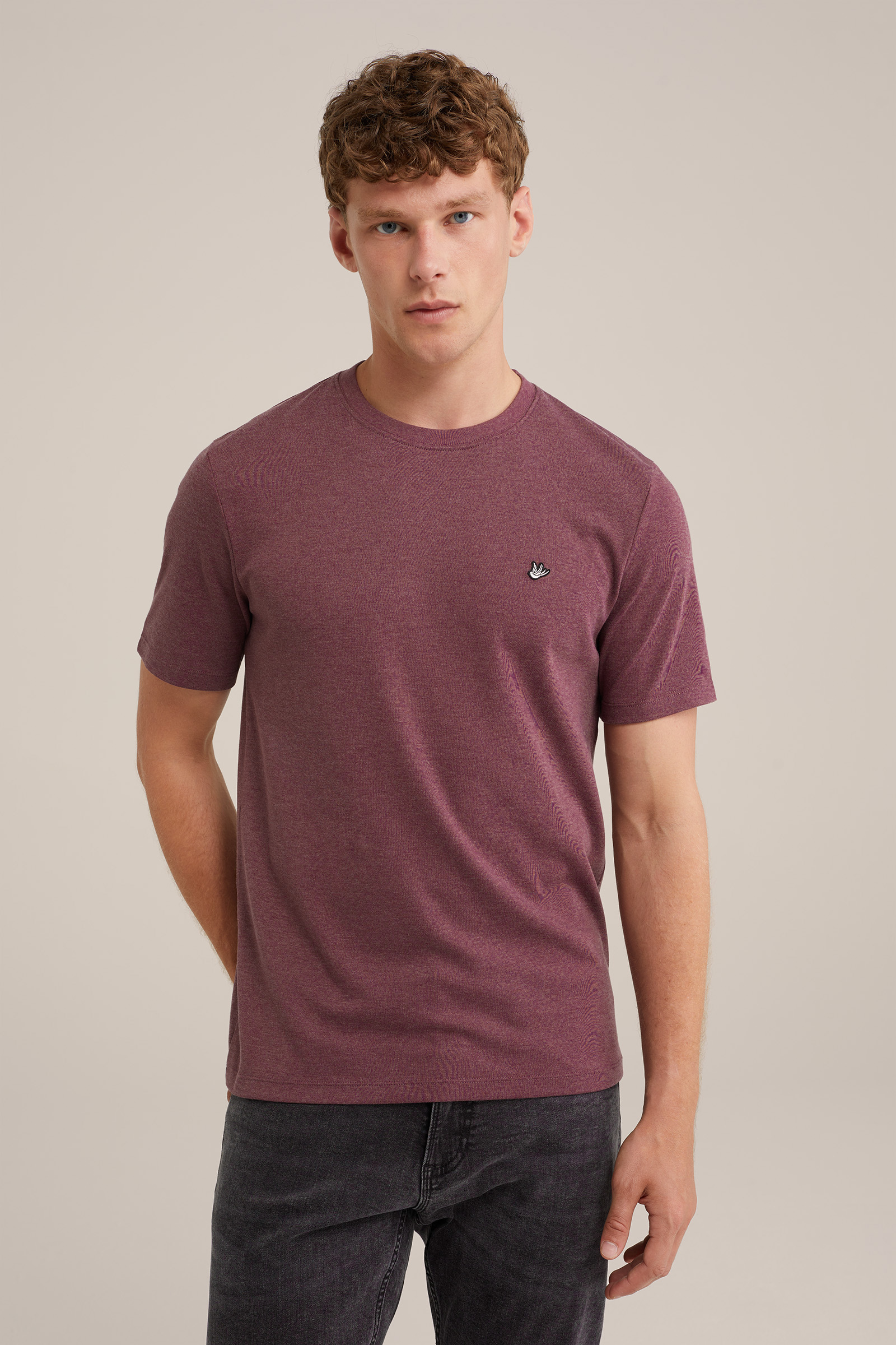 T-shirt Fundamentals Donkerrood