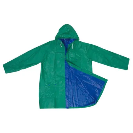Macma Wendbare Regenjacke in XL, blau-grün
