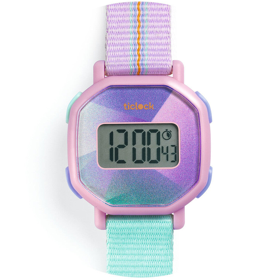 Djeco digitaal kinderhorloge purple prisma