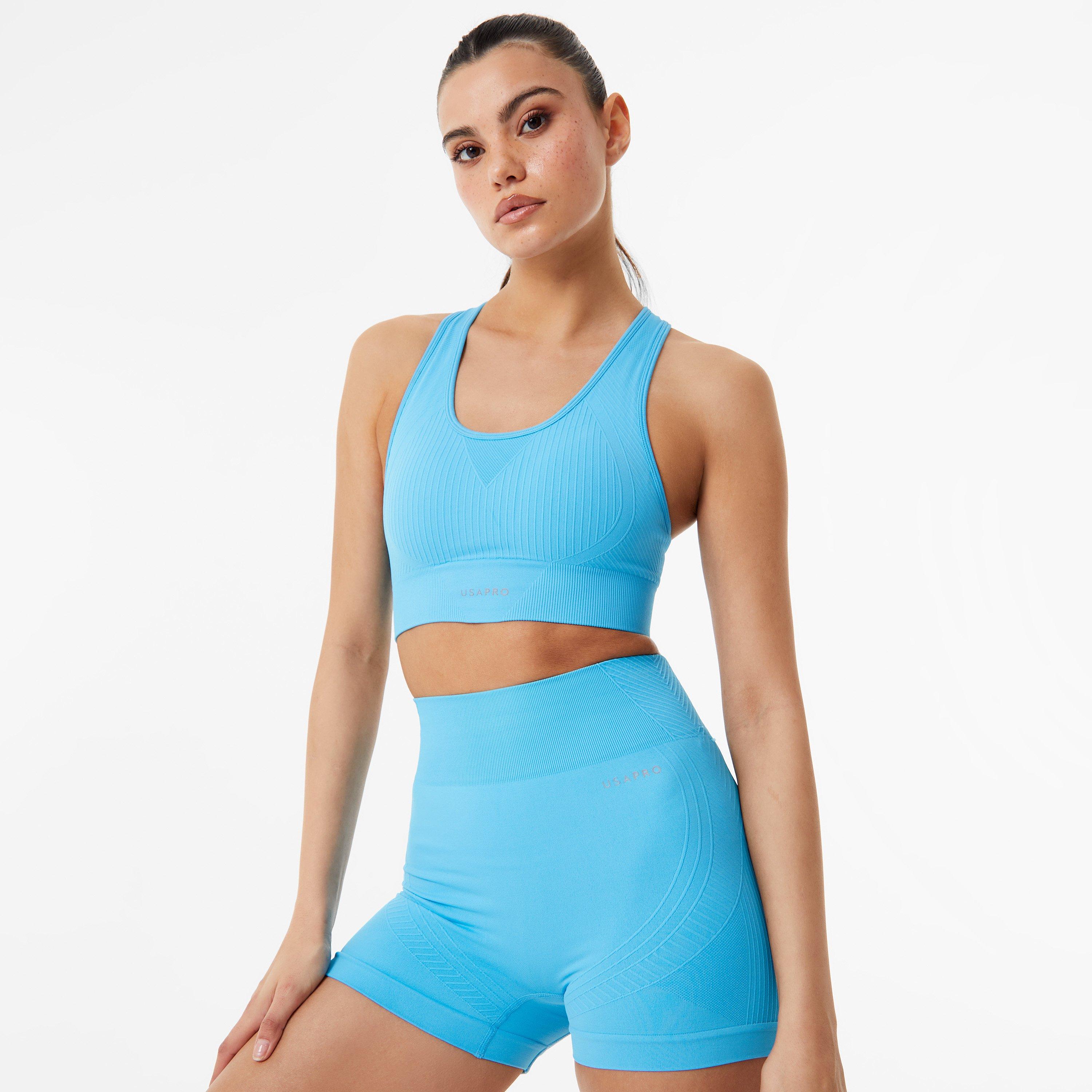 USA Pro UP Seamless Crop Sports Bra