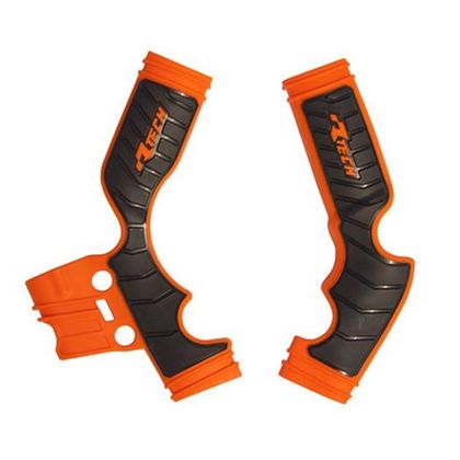 Protège cadre R-tech bi-matiere orange/noir - Orange / Noir